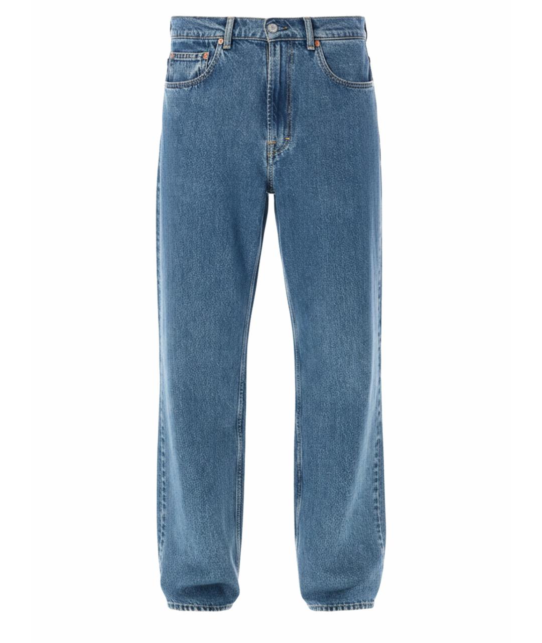 OUR LEGACY Синие хлопковые прямые джинсы, фото 1