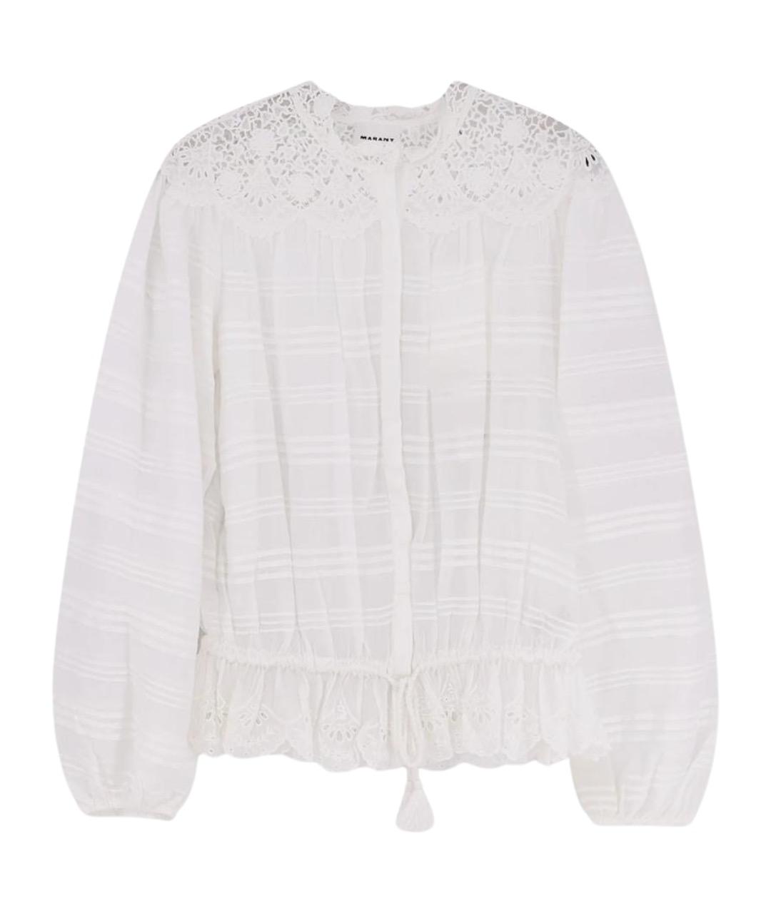 ISABEL MARANT ETOILE Белая хлопковая рубашка, фото 1