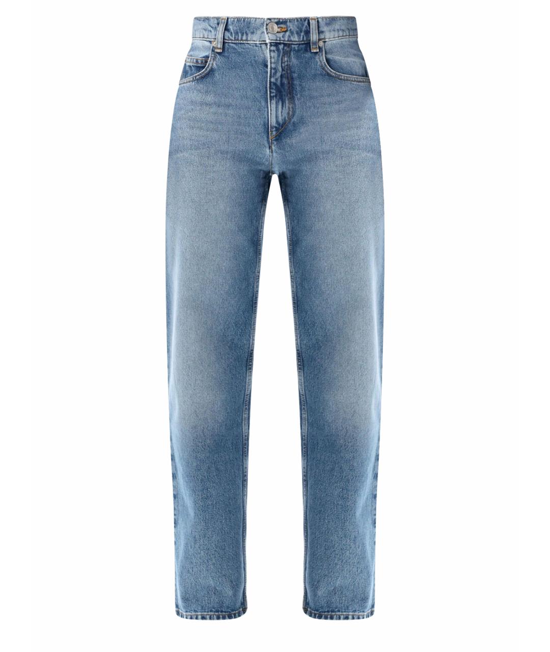 ISABEL MARANT ETOILE Голубые хлопковые прямые джинсы, фото 1