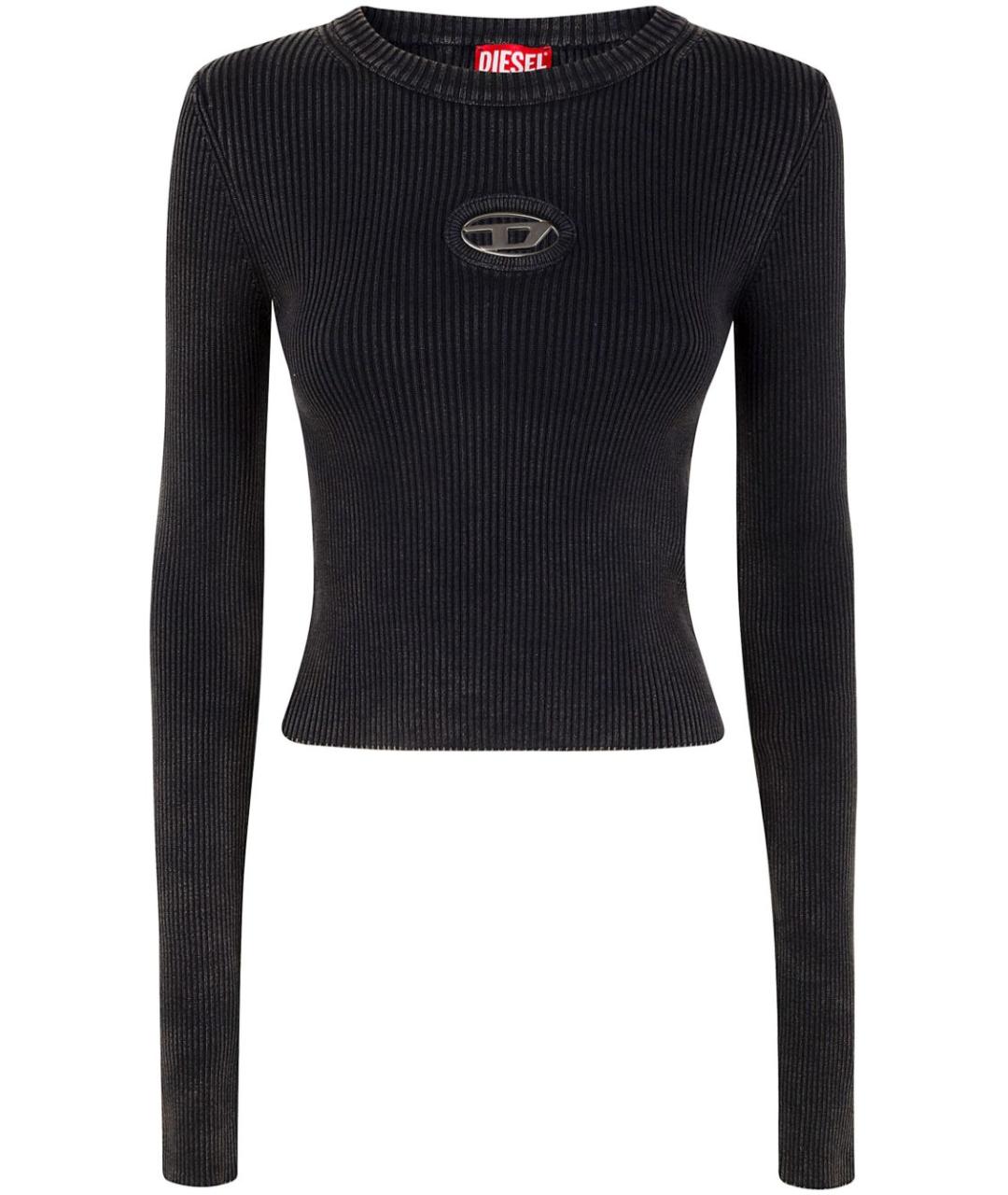 DIESEL Черный хлопковый джемпер / свитер, фото 1
