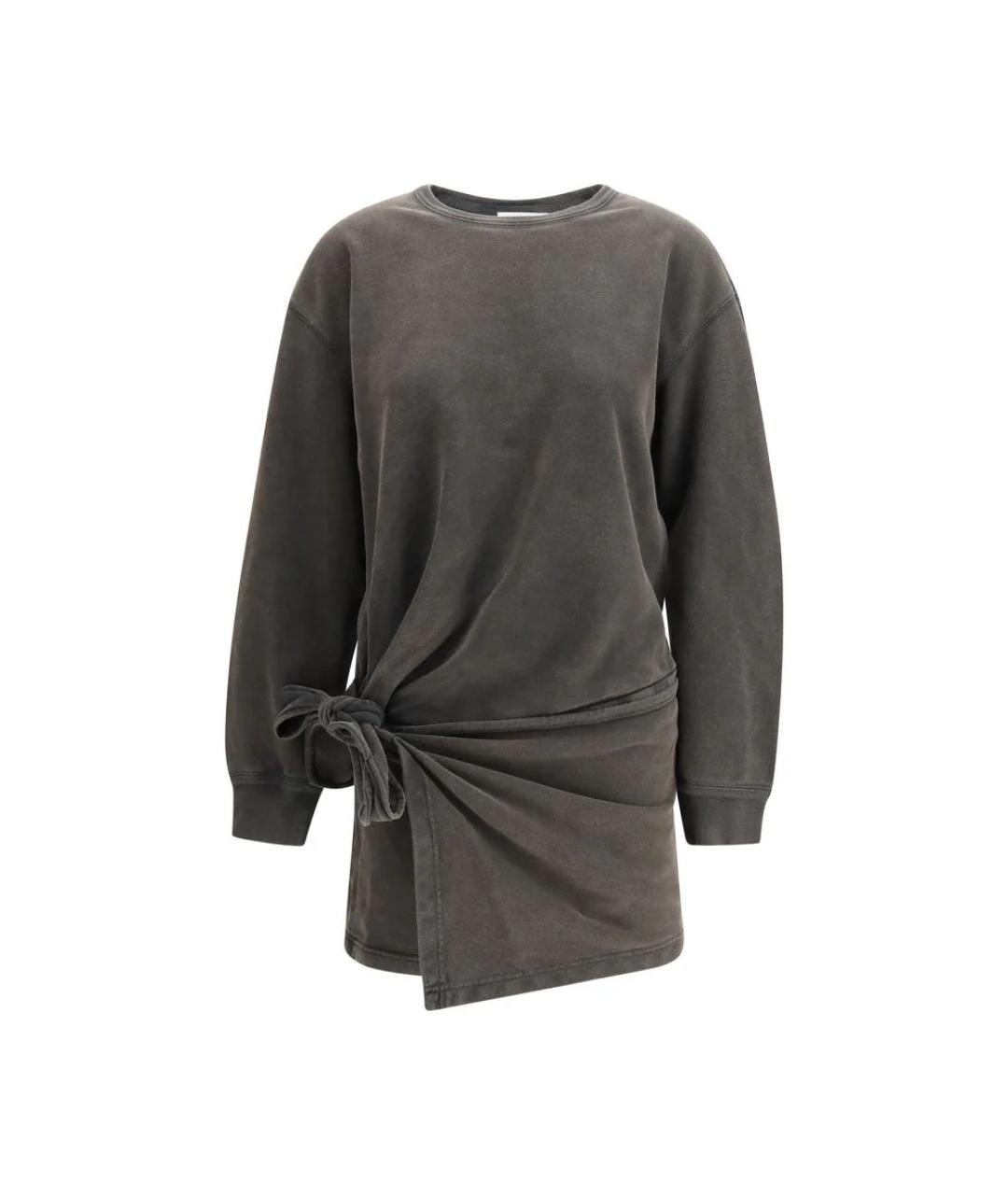 ISABEL MARANT ETOILE Серое хлопковое повседневное платье, фото 1