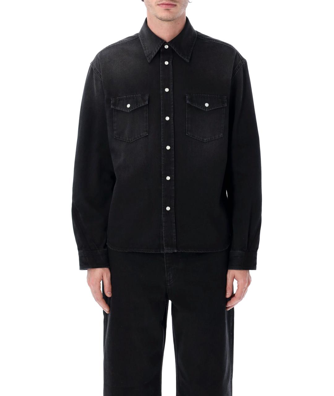 GIVENCHY Черная хлопковая кэжуал рубашка, фото 2