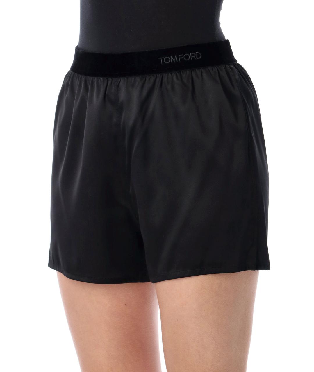 TOM FORD Черные шелковые шорты, фото 4