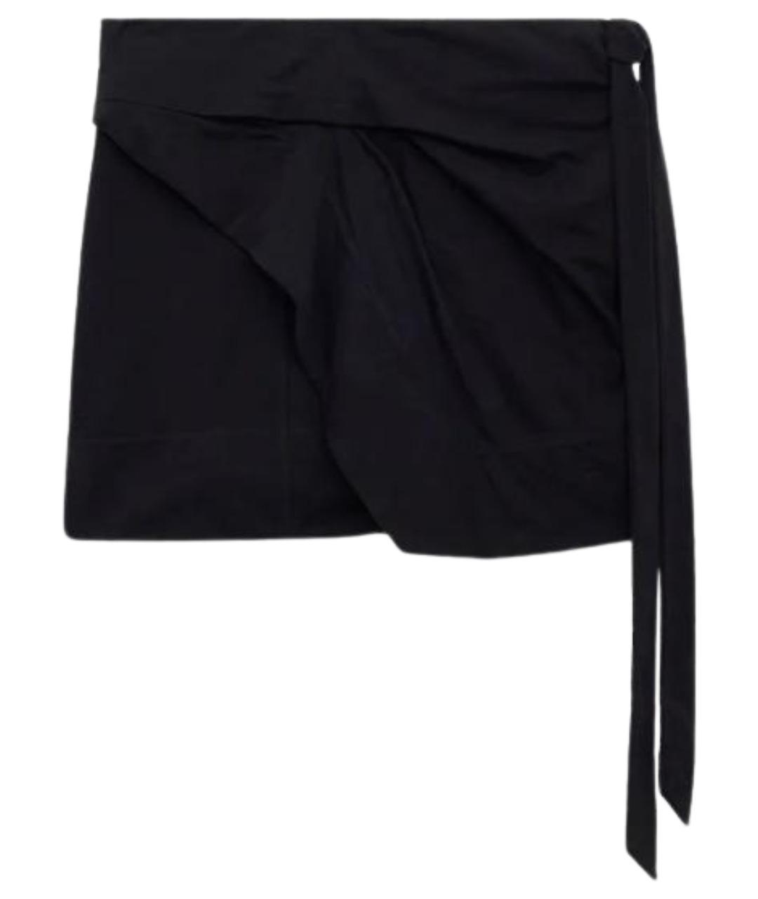 ISABEL MARANT ETOILE Черная хлопковая юбка мини, фото 1