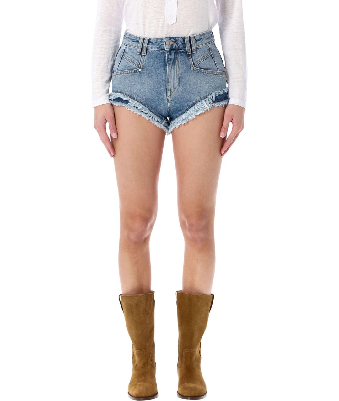 ISABEL MARANT ETOILE Синие деним шорты, фото 2