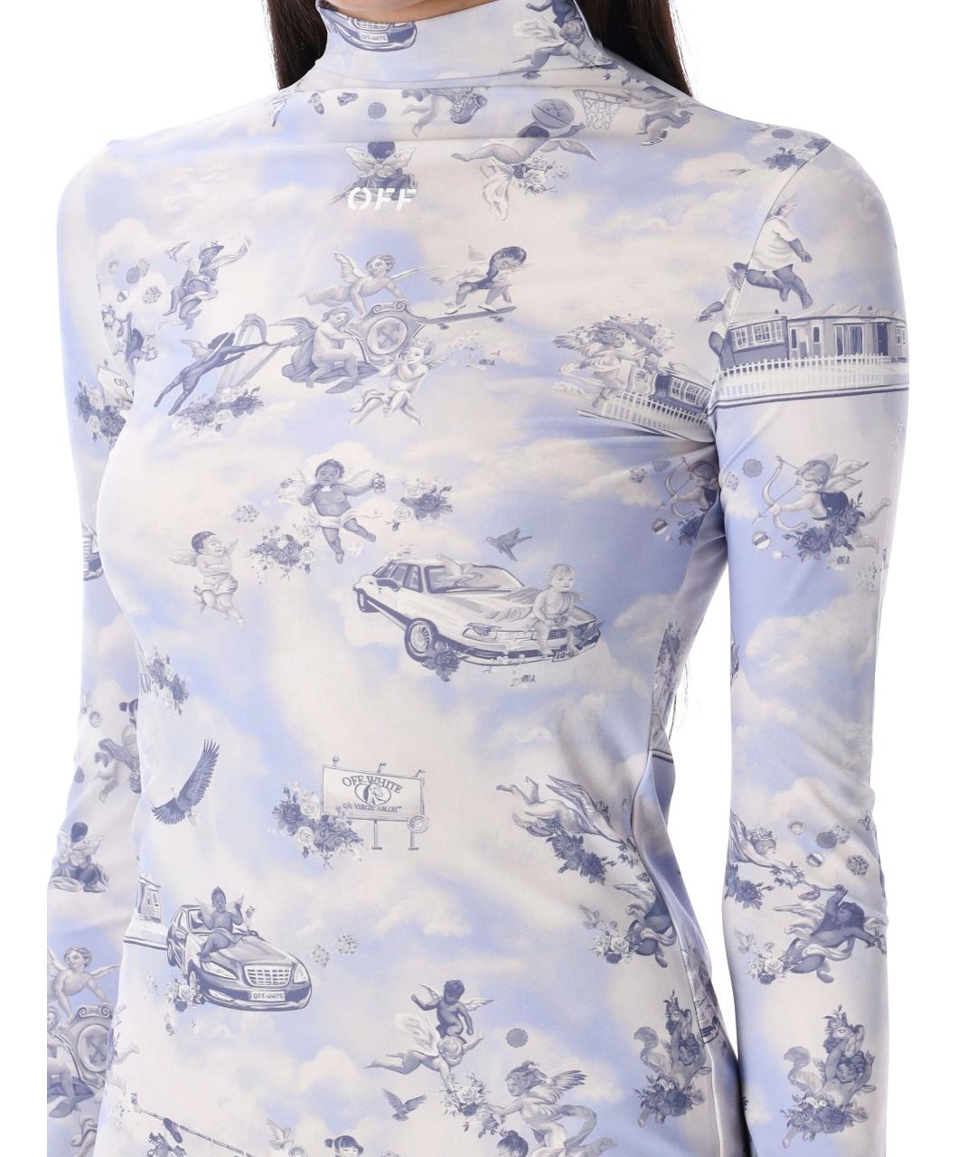 OFF-WHITE Мульти полиамидовое платье, фото 4