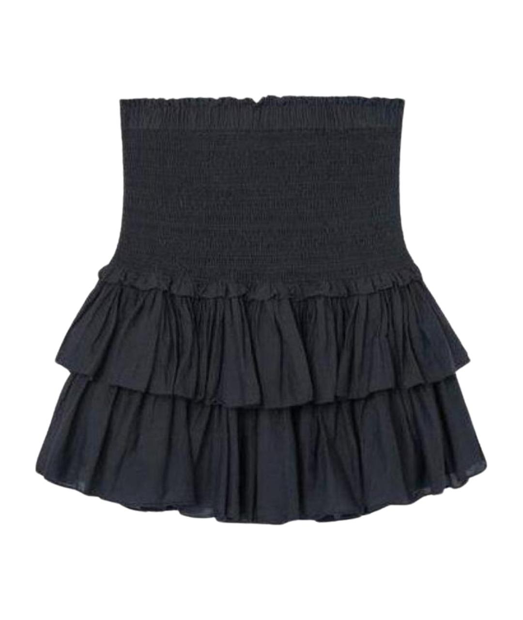 ISABEL MARANT ETOILE Черная хлопковая юбка мини, фото 1