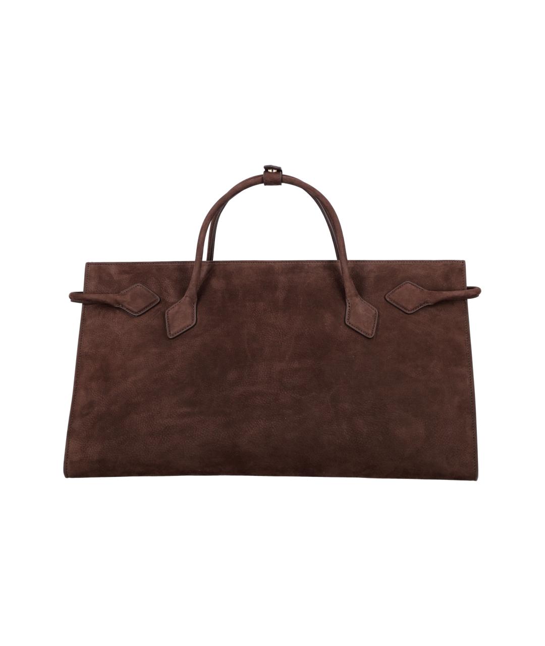 ALAIA Коричневая кожаная сумка тоут, фото 4