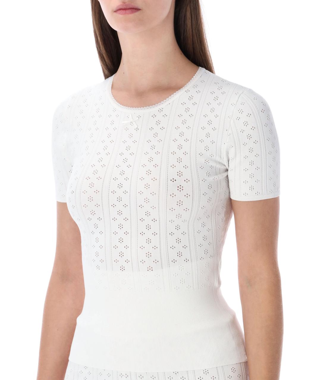 J.W.ANDERSON Белая вискозная футболка, фото 4