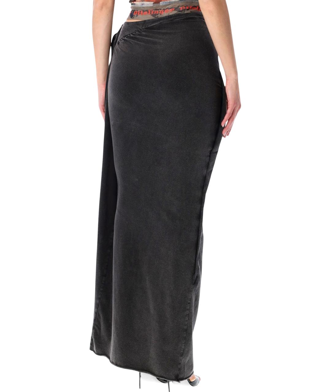 OTTOLINGER Антрацитовая хлопковая юбка макси, фото 2