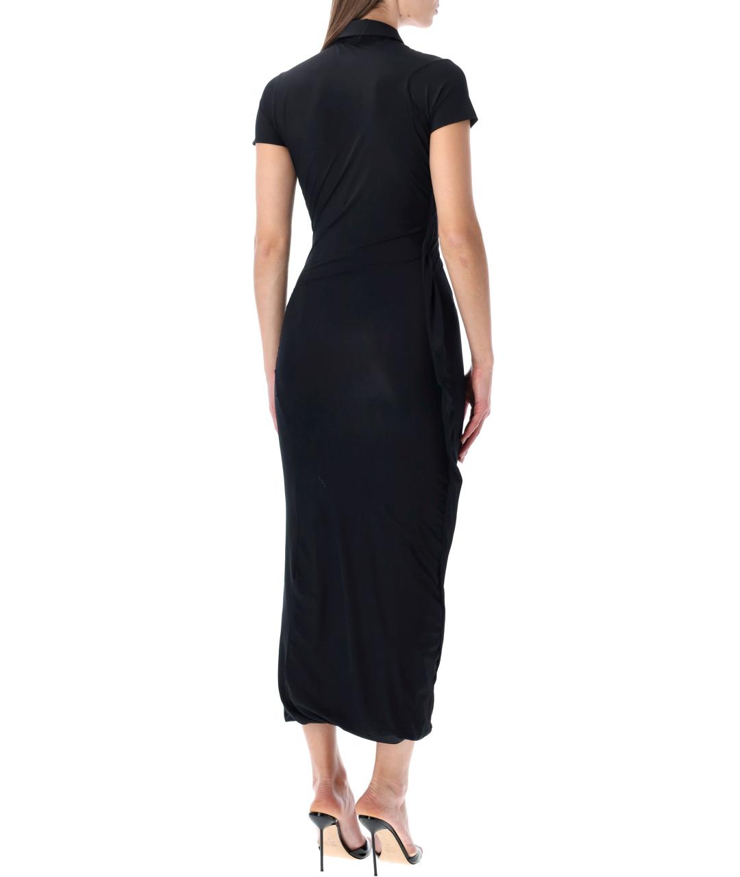 OTTOLINGER Черное полиамидовое повседневное платье, фото 2