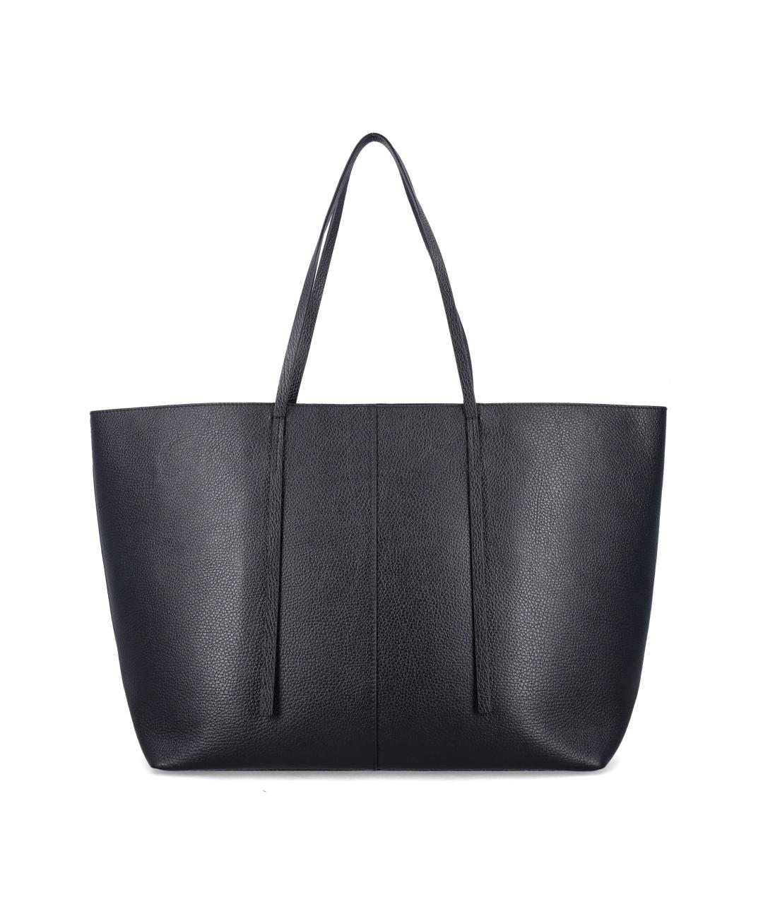 BY MALENE BIRGER Черная кожаная сумка тоут, фото 3