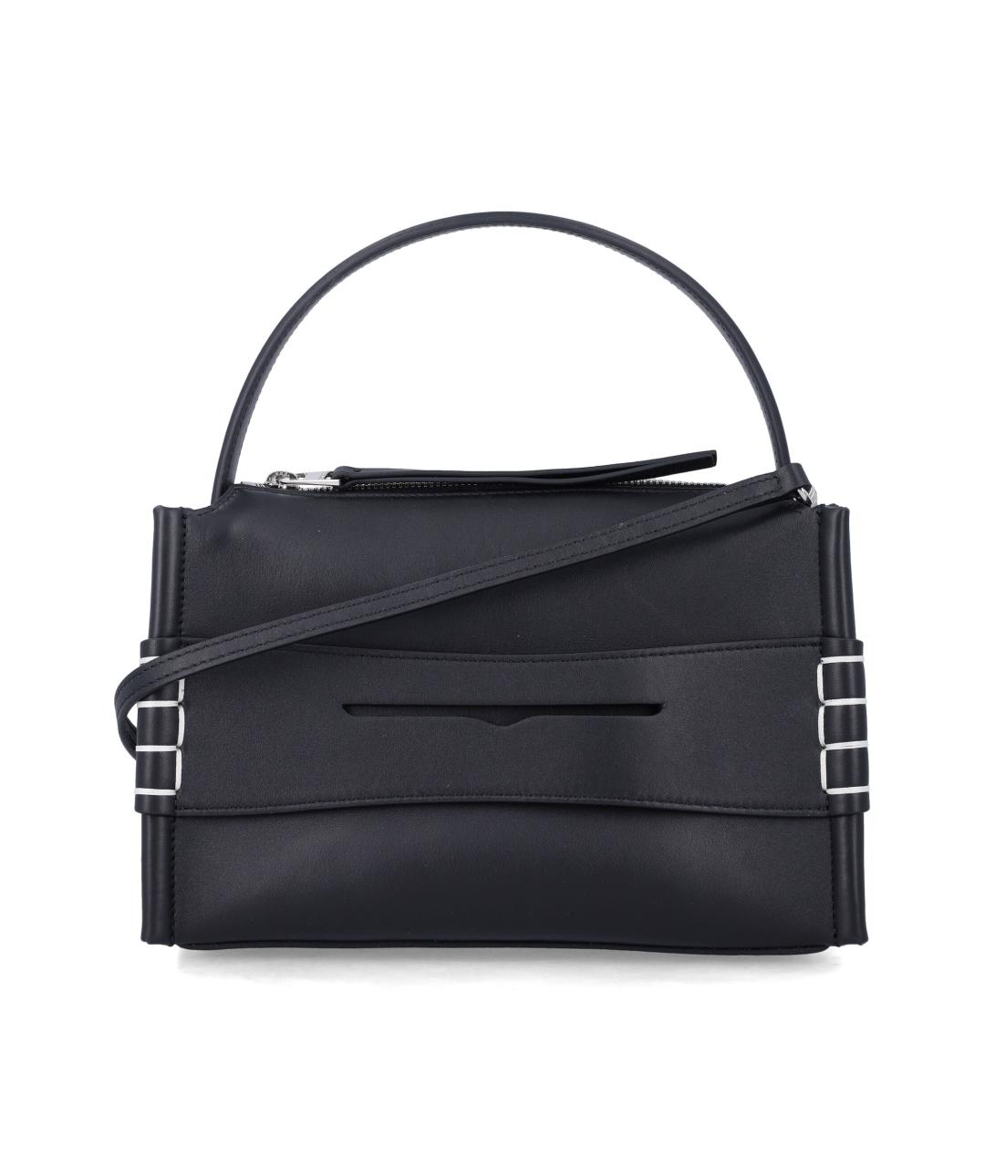 J.W.ANDERSON Черная кожаная сумка тоут, фото 1