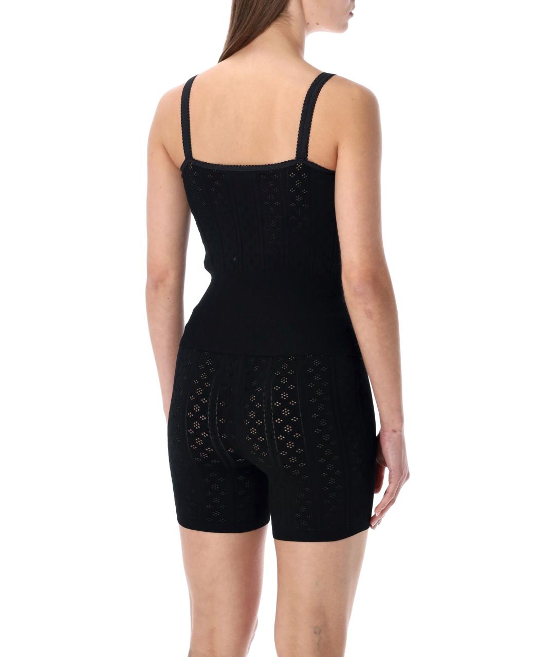 J.W.ANDERSON Черная вискозная майка, фото 3