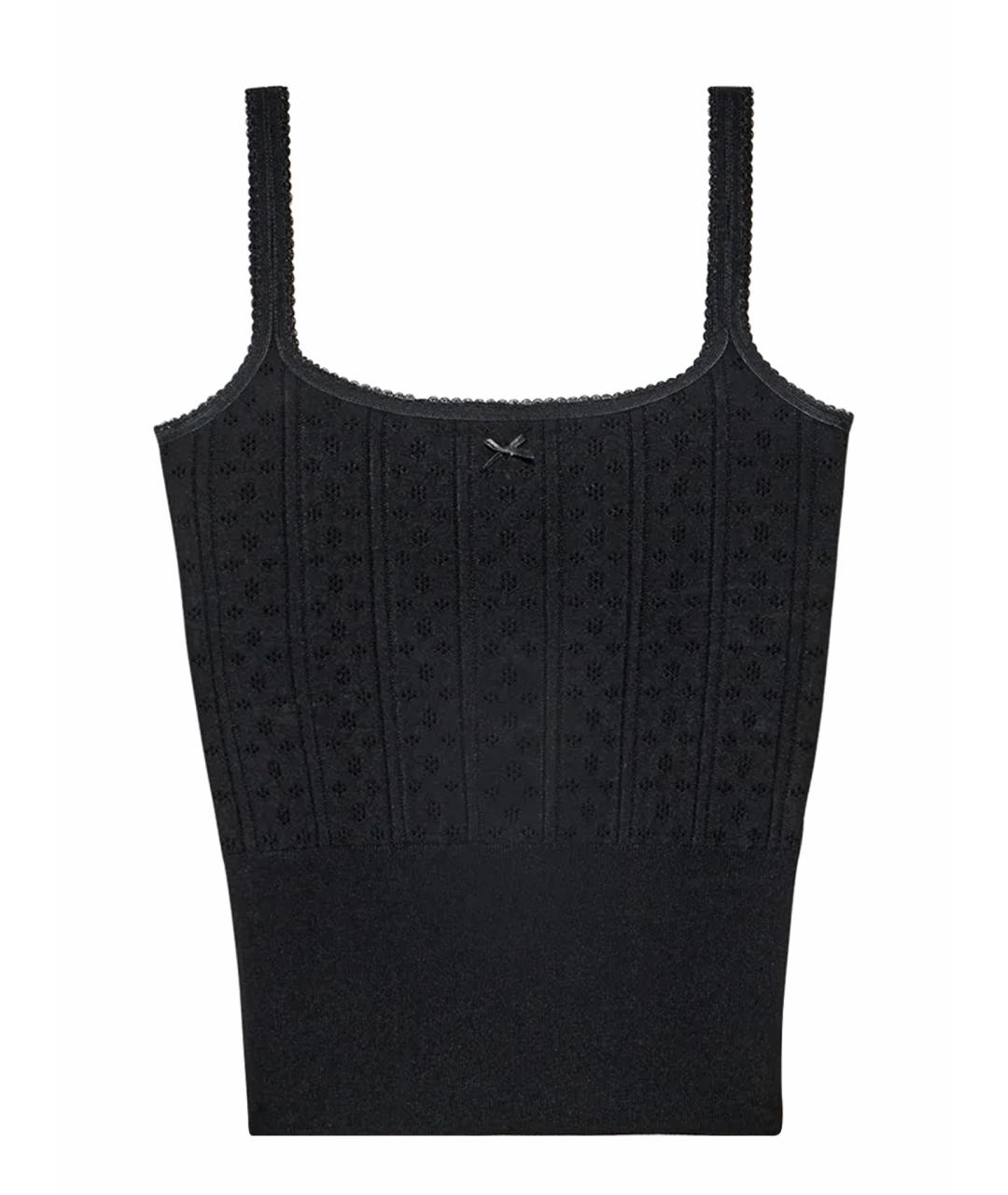 J.W.ANDERSON Черная вискозная майка, фото 1