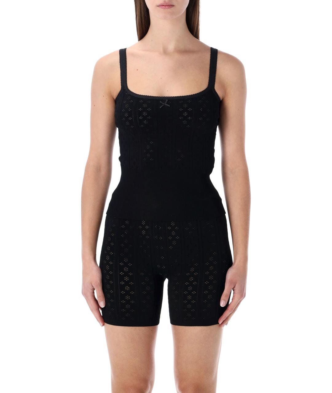 J.W.ANDERSON Черная вискозная майка, фото 2