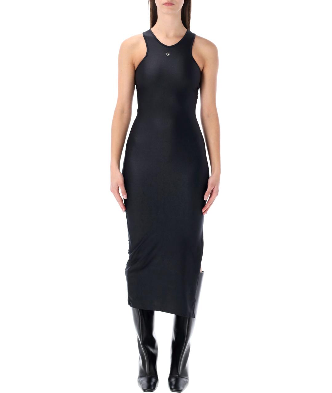 COPERNI Черное полиамидовое повседневное платье, фото 4