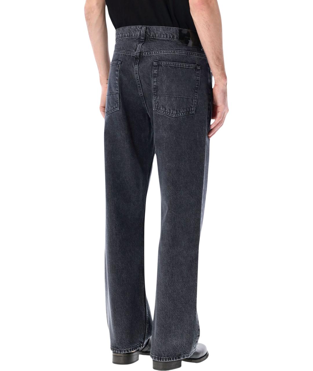 OUR LEGACY Черные хлопковые прямые джинсы, фото 2