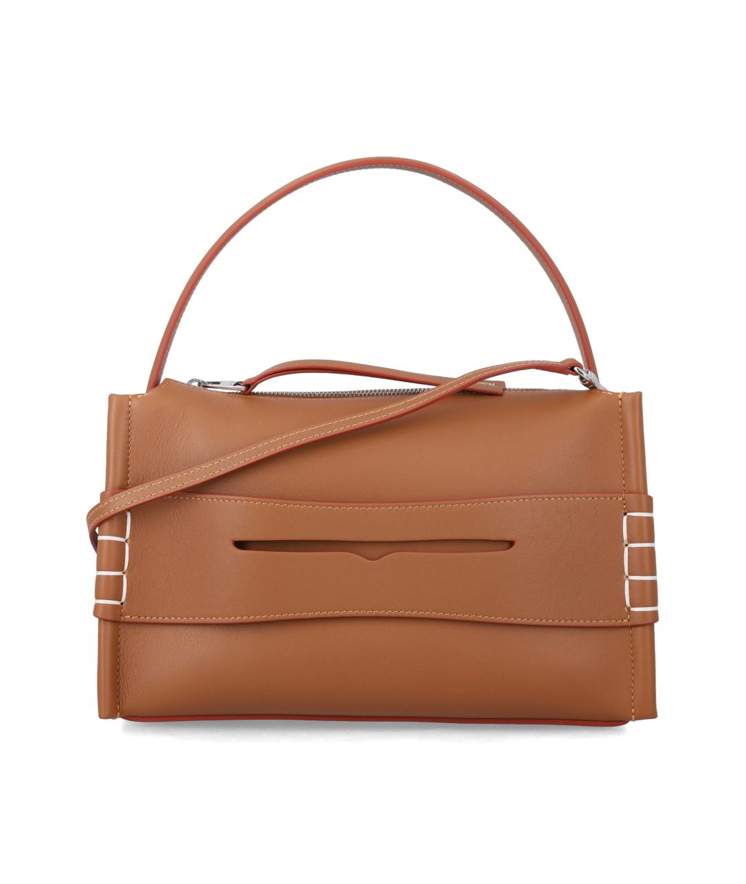 J.W.ANDERSON Коричневая кожаная сумка через плечо, фото 1