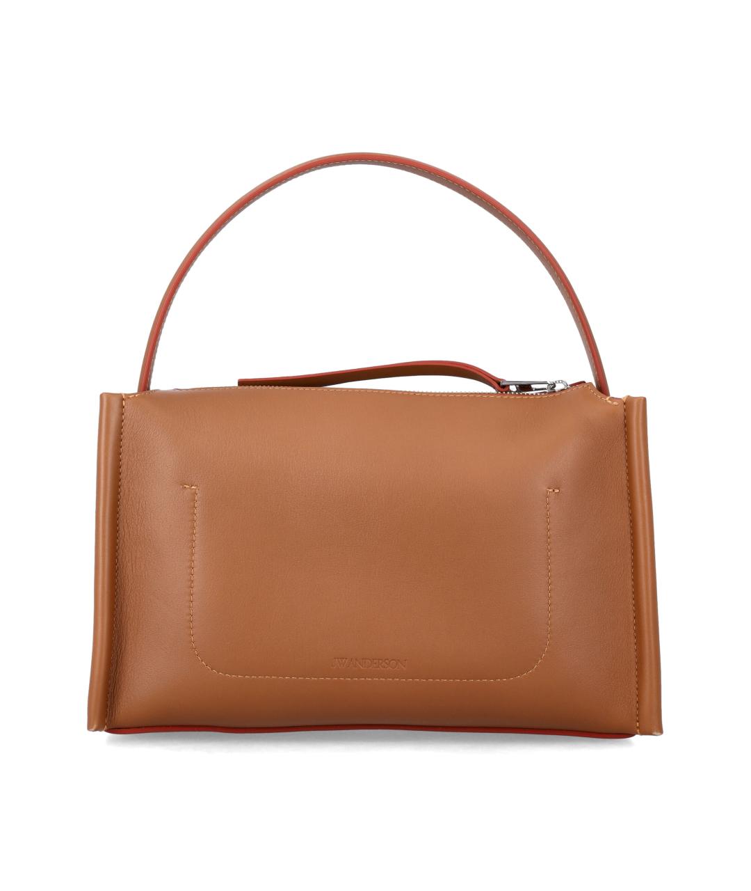 J.W.ANDERSON Коричневая кожаная сумка через плечо, фото 3
