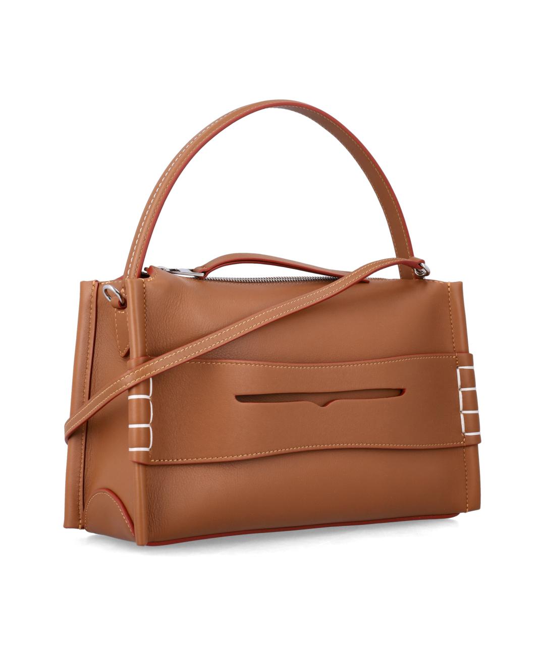 J.W.ANDERSON Коричневая кожаная сумка через плечо, фото 2