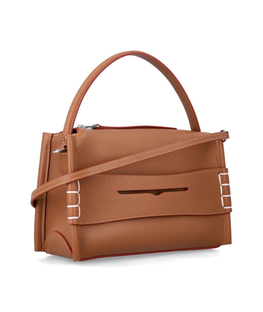 J.W.ANDERSON Коричневая кожаная сумка тоут, фото 2