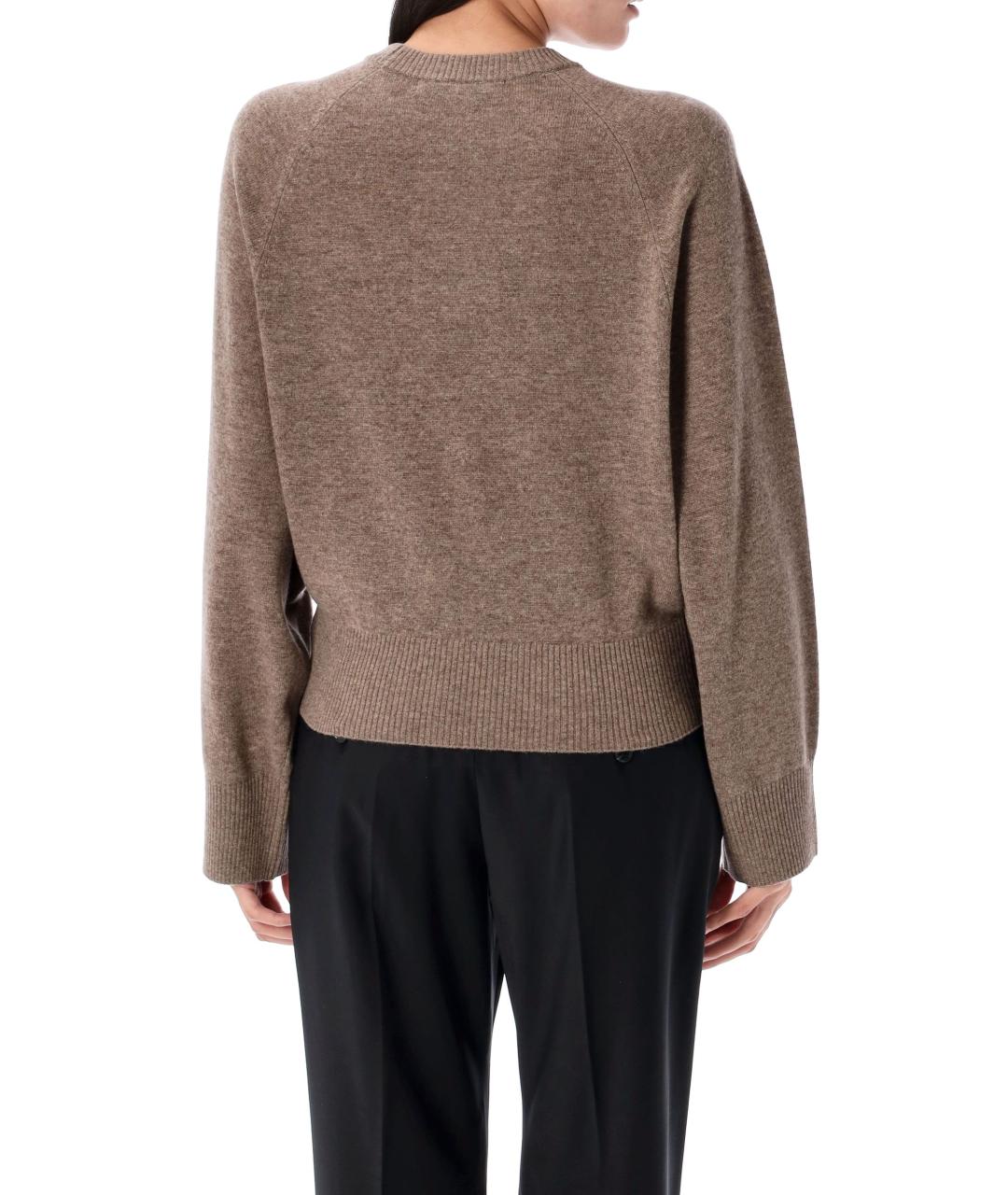 REMAIN Коричневый шерстяной джемпер / свитер, фото 2