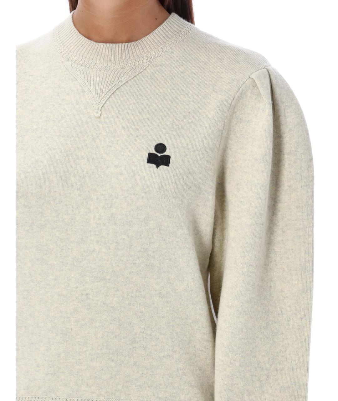 ISABEL MARANT ETOILE Бежевый хлопковый джемпер / свитер, фото 4