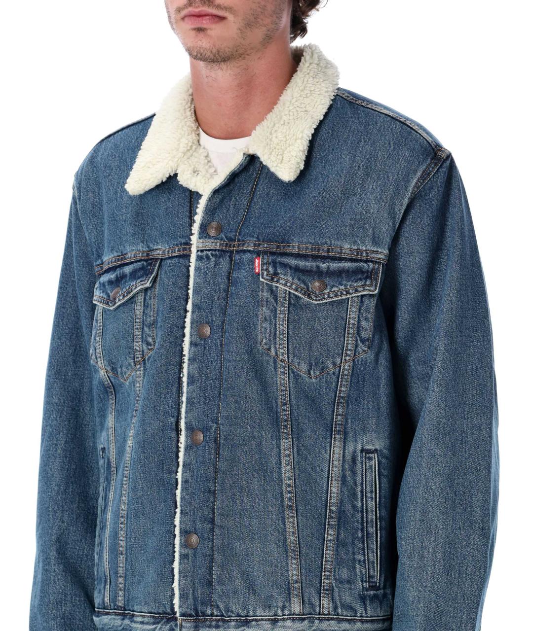 LEVI'S Синяя хлопковая куртка, фото 4