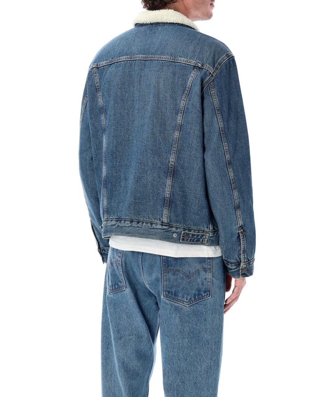 LEVI'S Синяя хлопковая куртка, фото 3