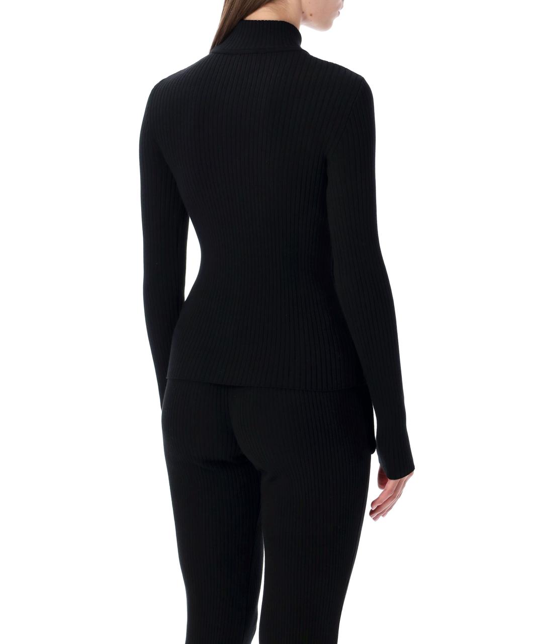 COURREGES Черная вискозная водолазка, фото 3