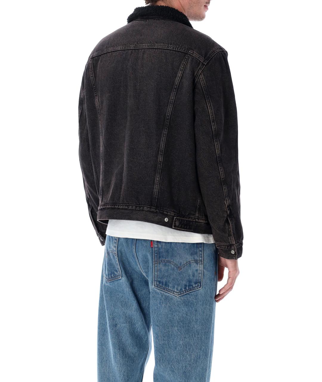 LEVI'S Черная хлопковая куртка, фото 3