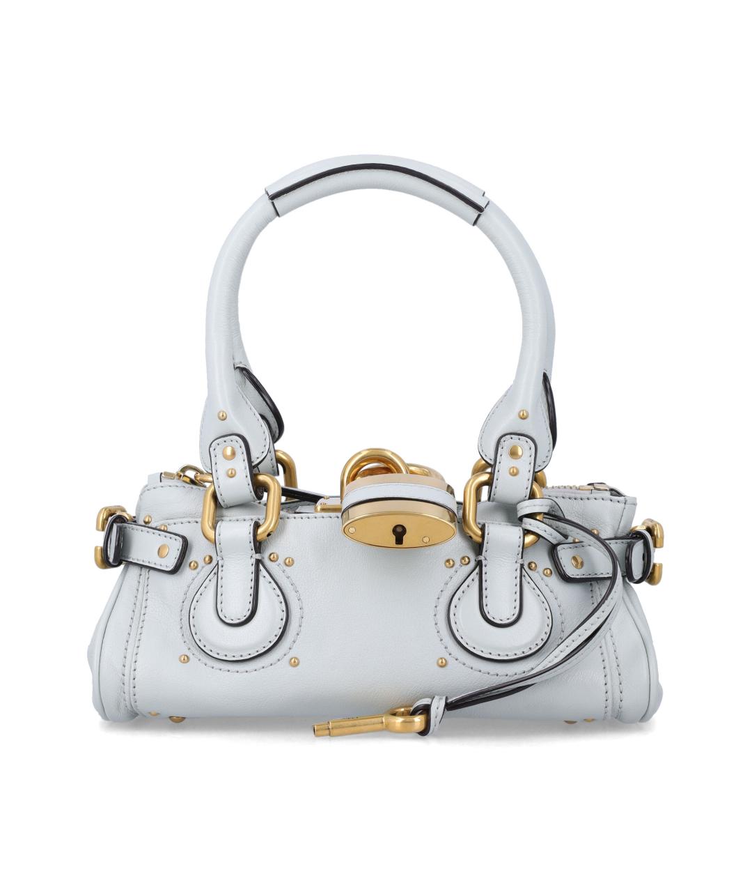 CHLOE Серая кожаная сумка тоут, фото 1