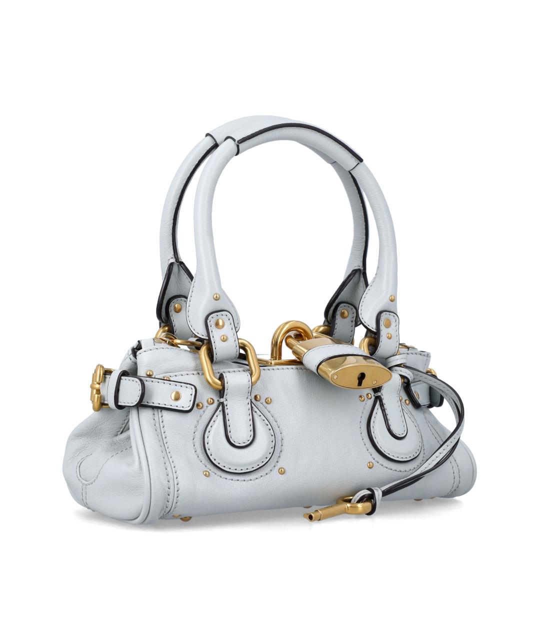 CHLOE Серая кожаная сумка тоут, фото 2