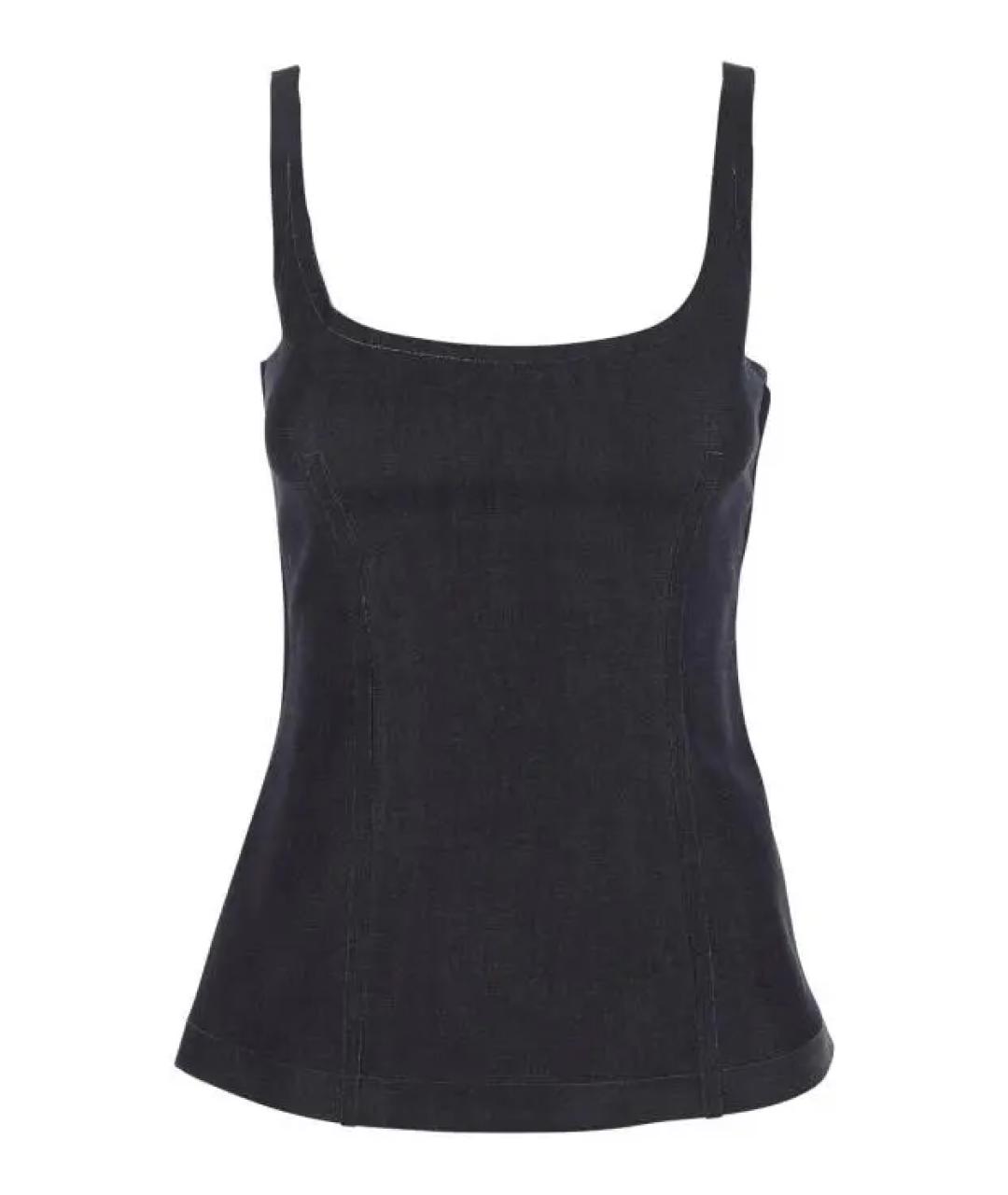 MARNI Черная хлопковая майка, фото 1