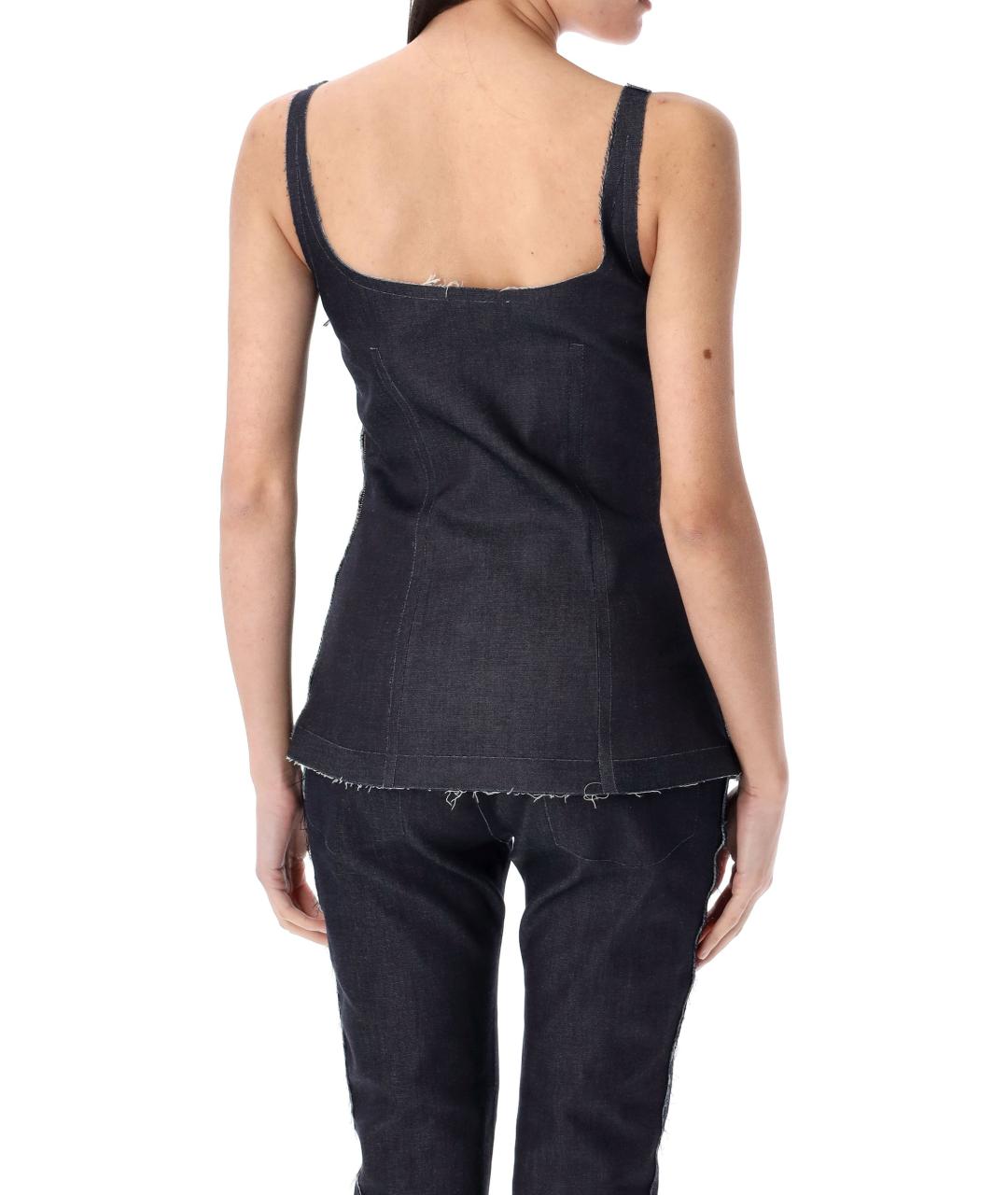 MARNI Черная хлопковая майка, фото 3