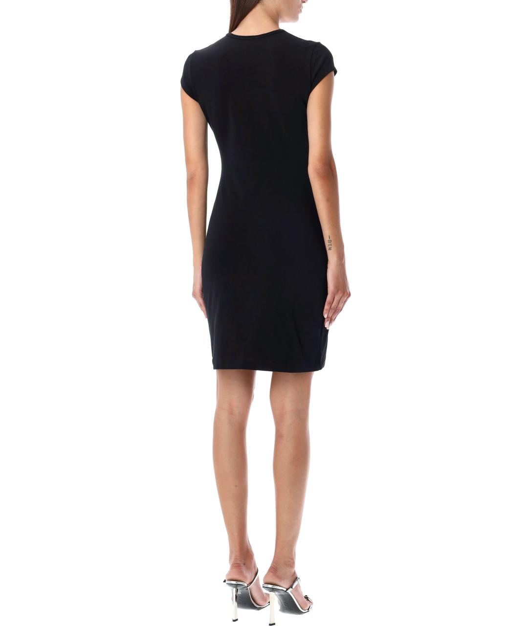 DIESEL Черное хлопковое платье, фото 2