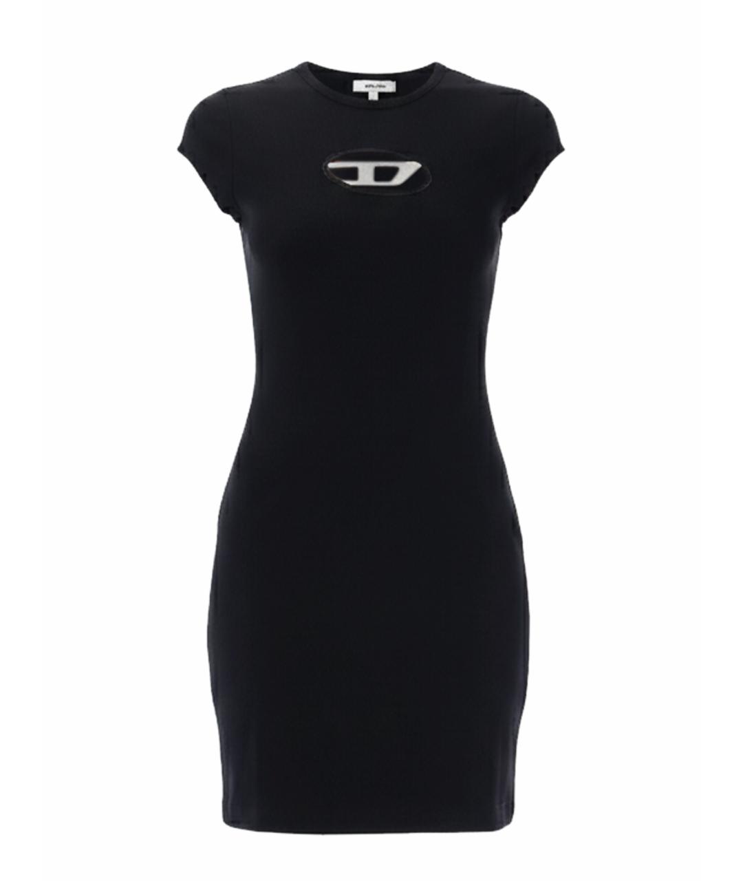 DIESEL Черное хлопковое платье, фото 1