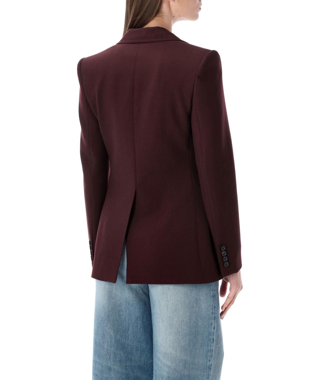CHLOE Бордовый шерстяной жакет/пиджак, фото 3