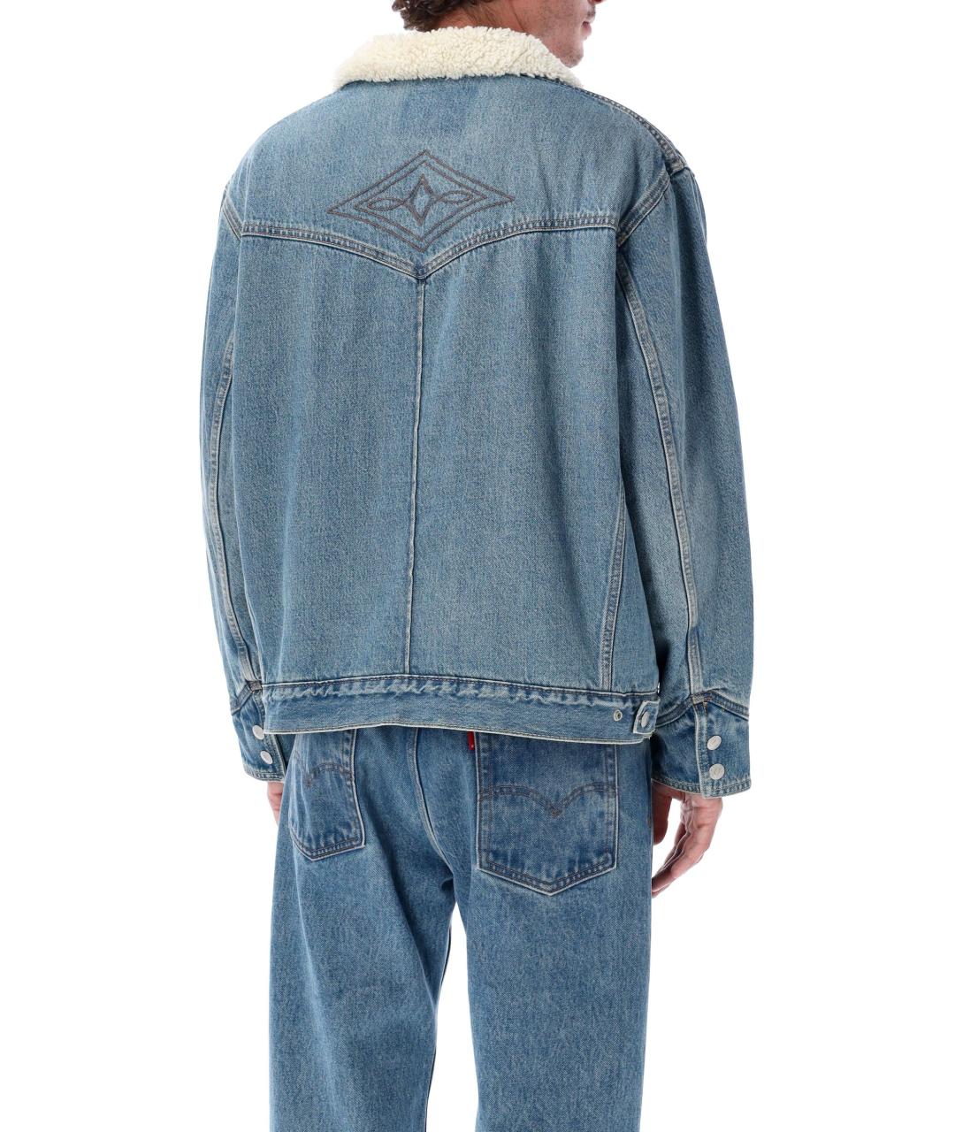 LEVI'S Синяя хлопковая куртка, фото 2