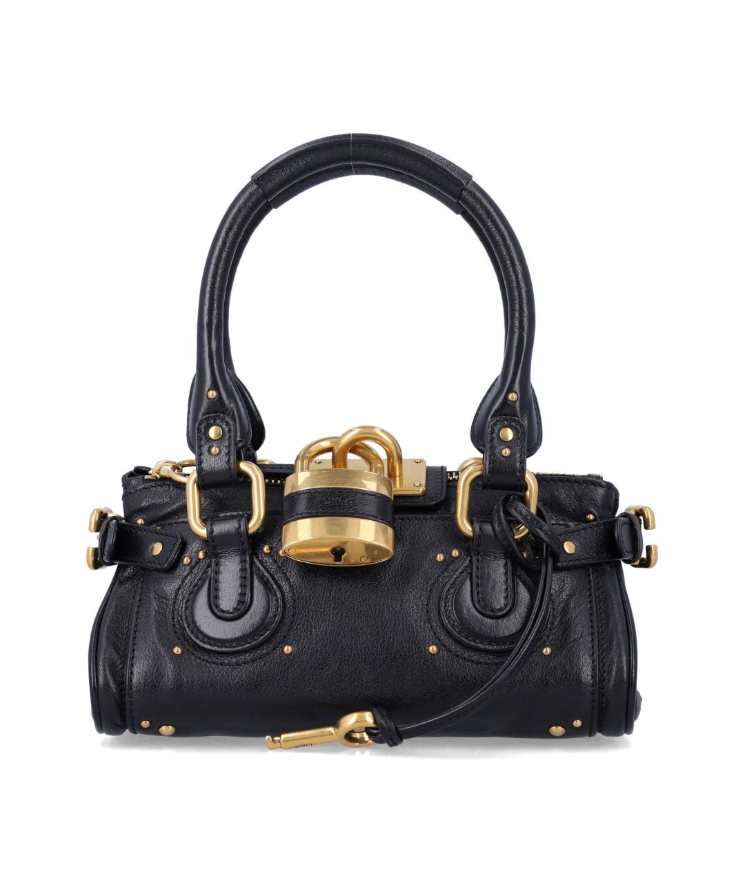 CHLOE Черная кожаная сумка тоут, фото 1