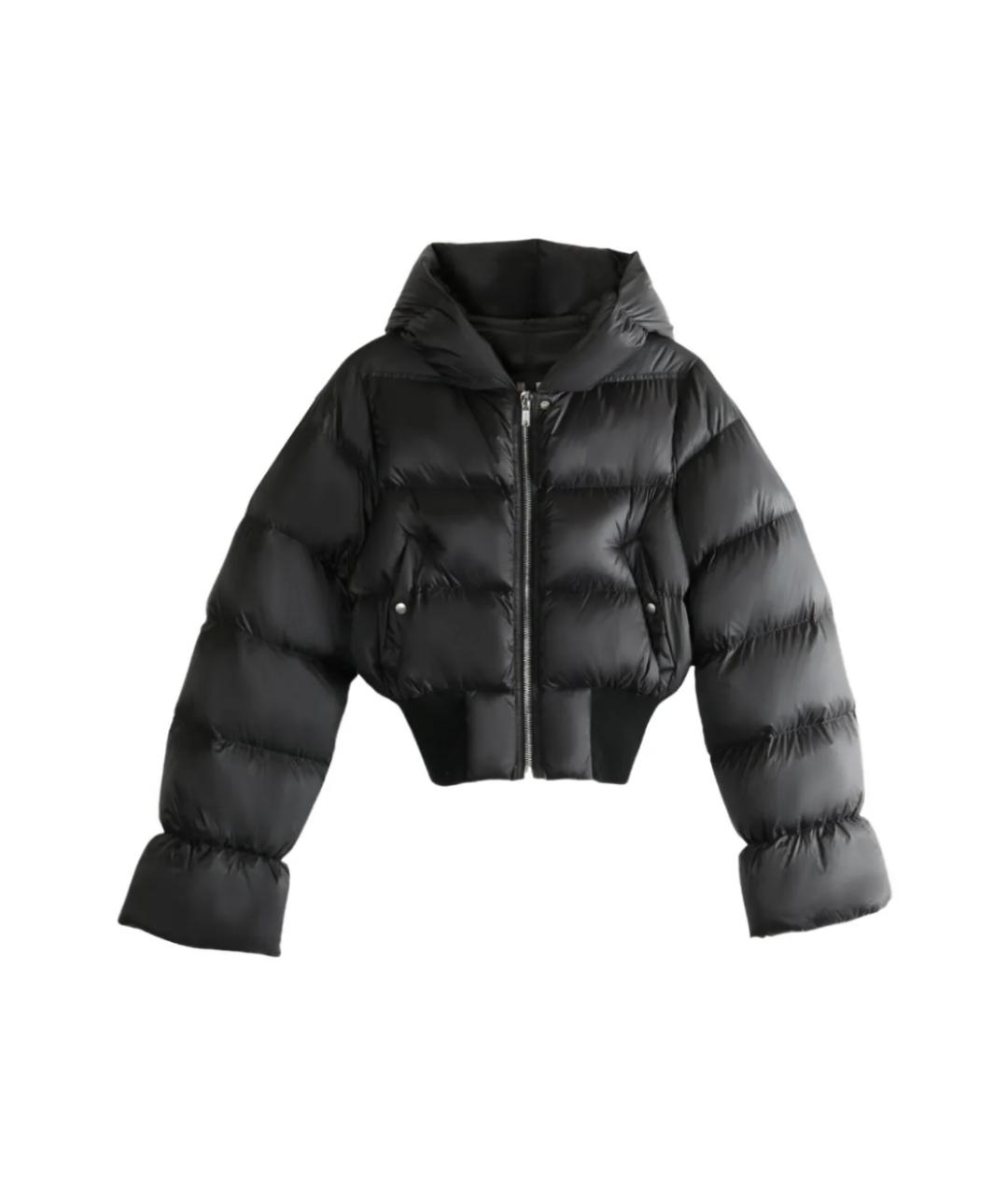 RICK OWENS Черный полиамидовый пуховик, фото 1