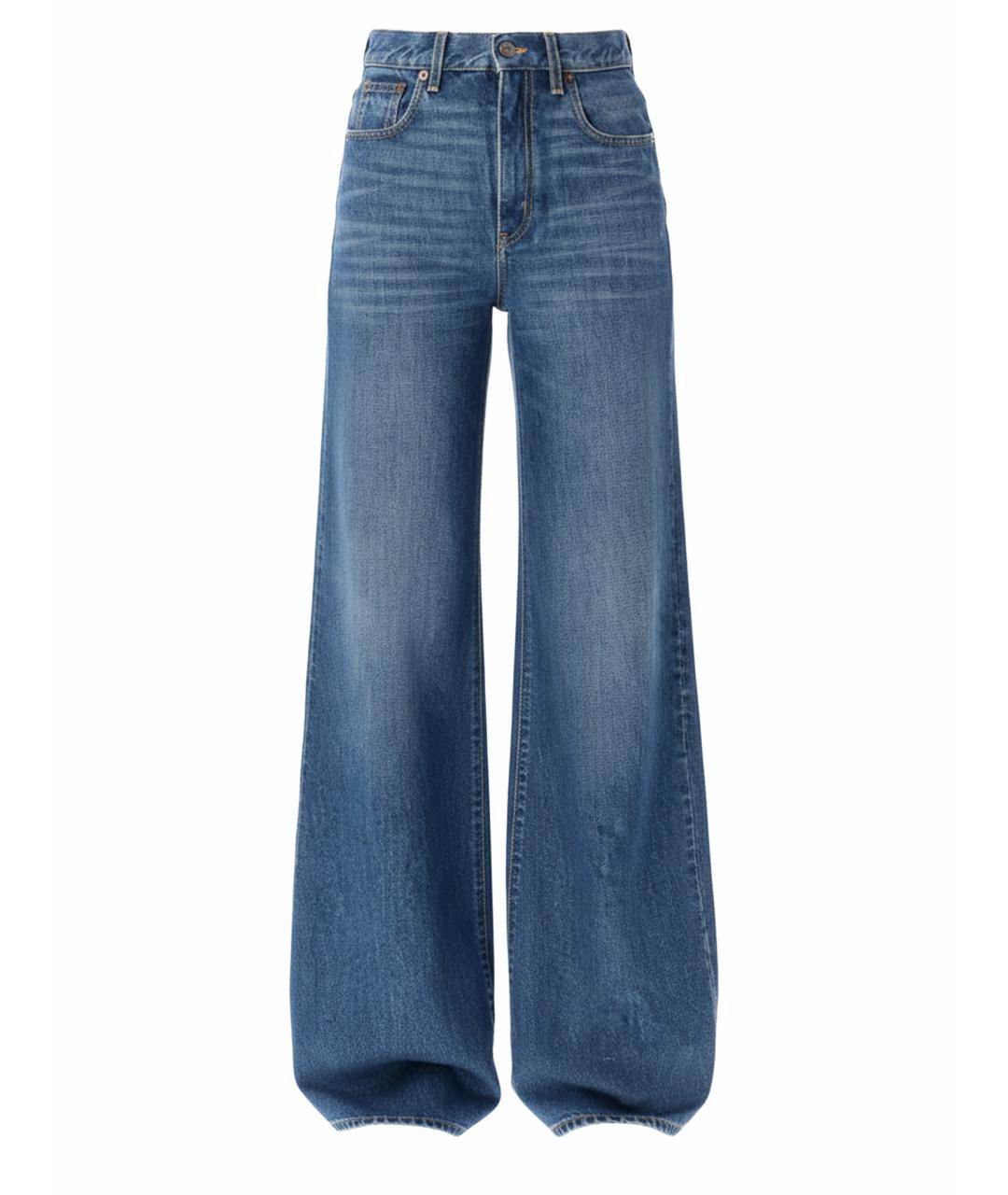 CHLOE Синие хлопковые прямые джинсы, фото 1