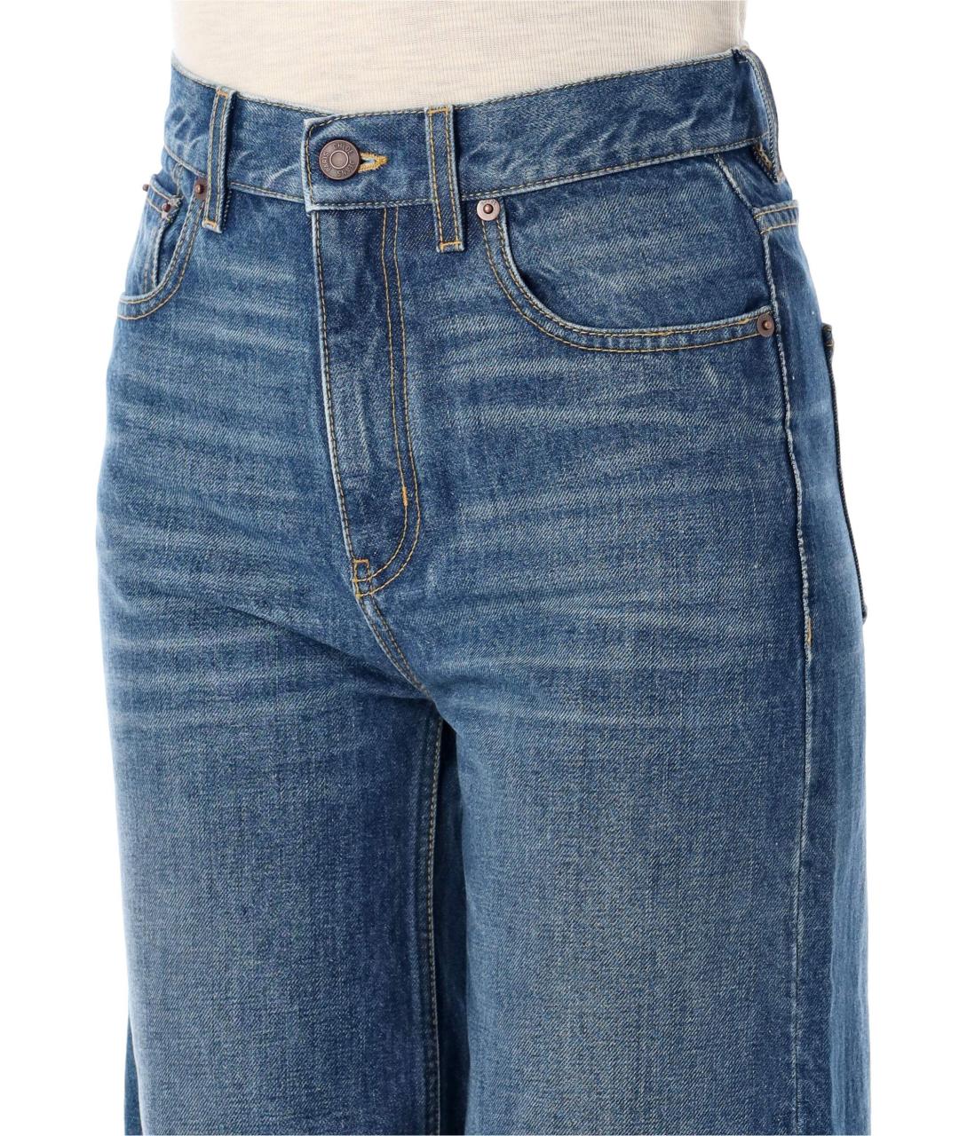 CHLOE Синие хлопковые прямые джинсы, фото 3