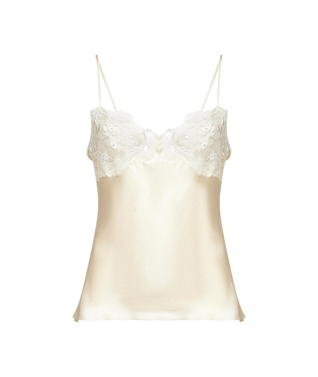 CHLOE Белая шелковая майка, фото 1