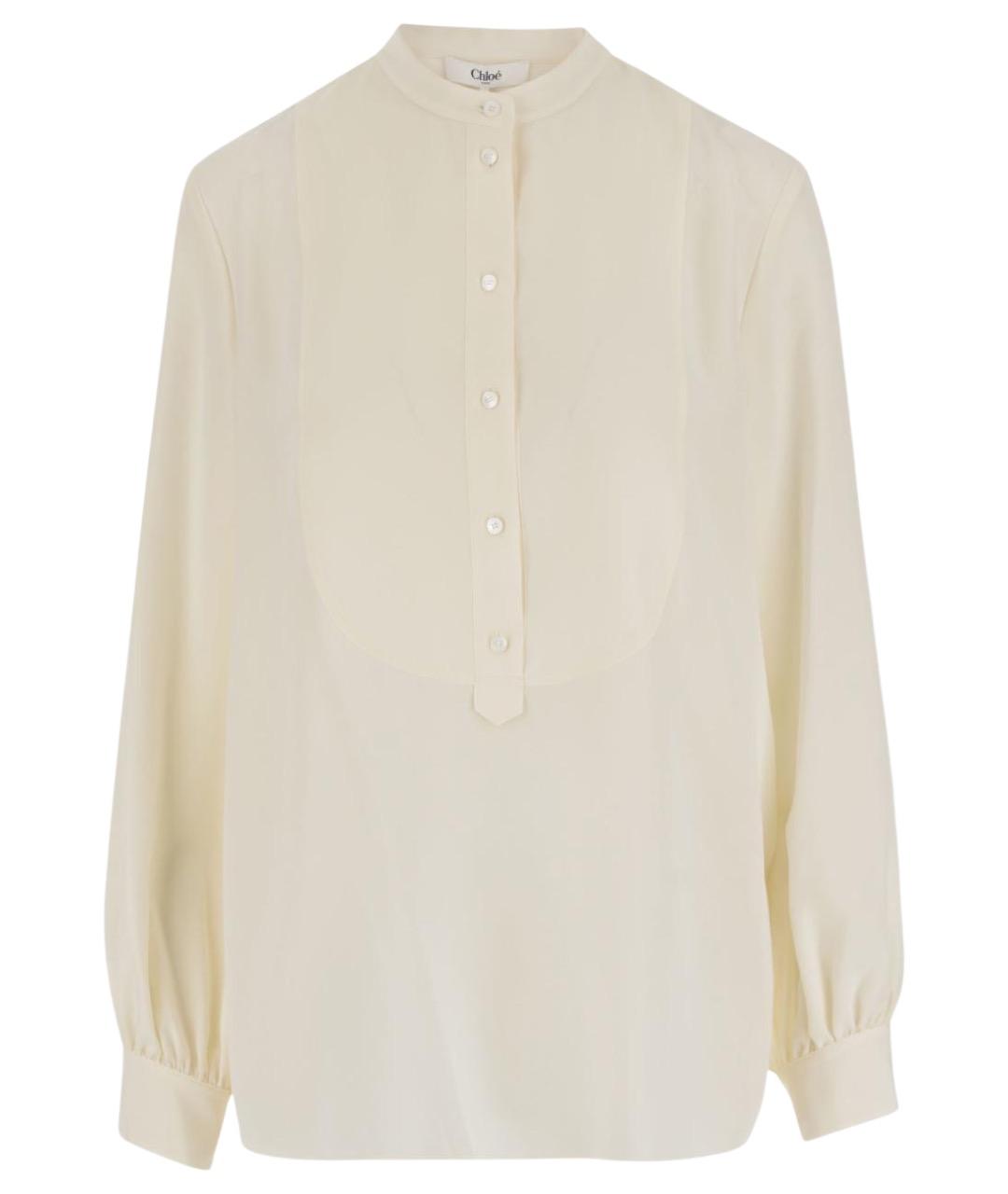 CHLOE Бежевая шелковая блузы, фото 1