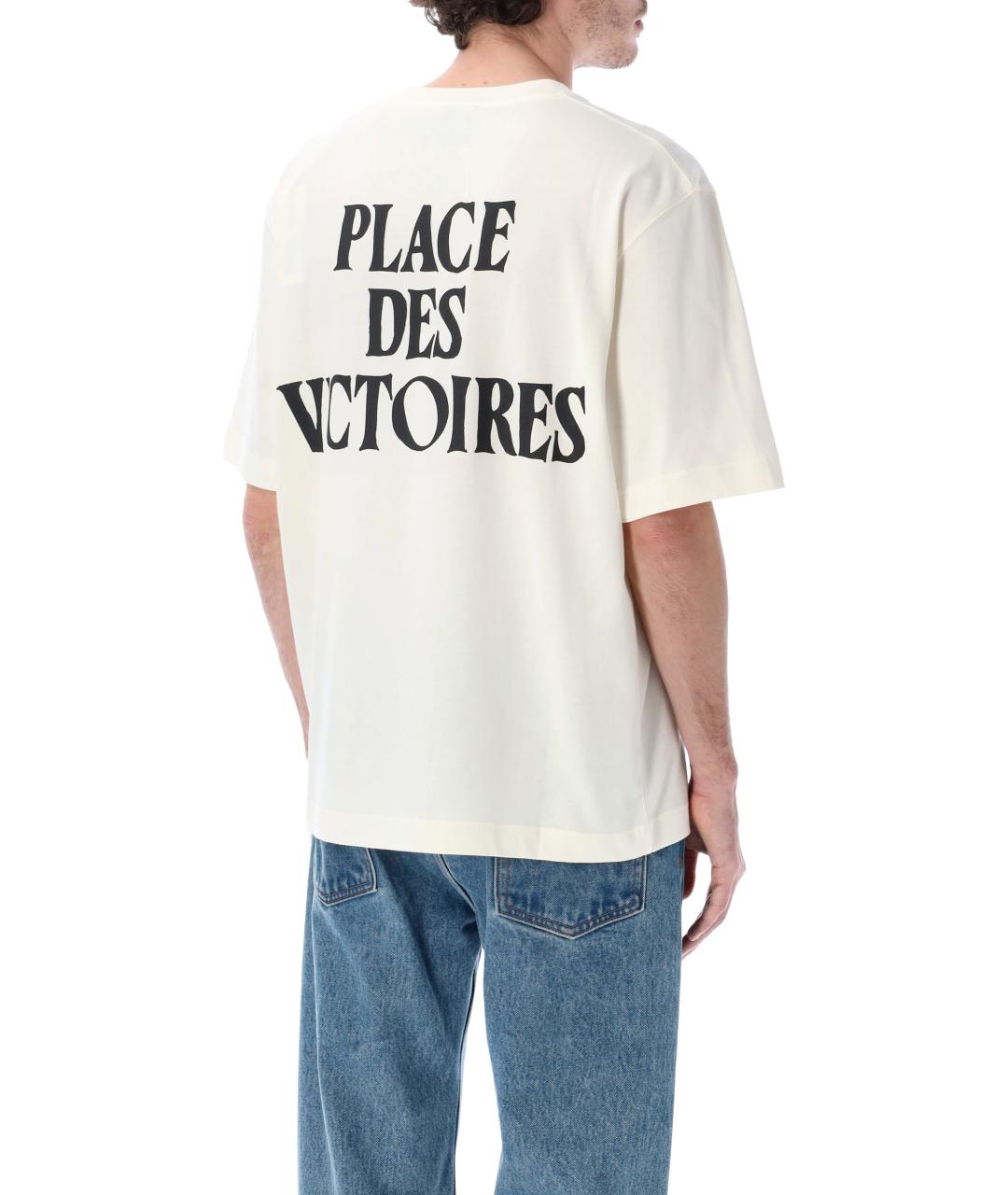 Ami Paris Белая хлопковая футболка, фото 2