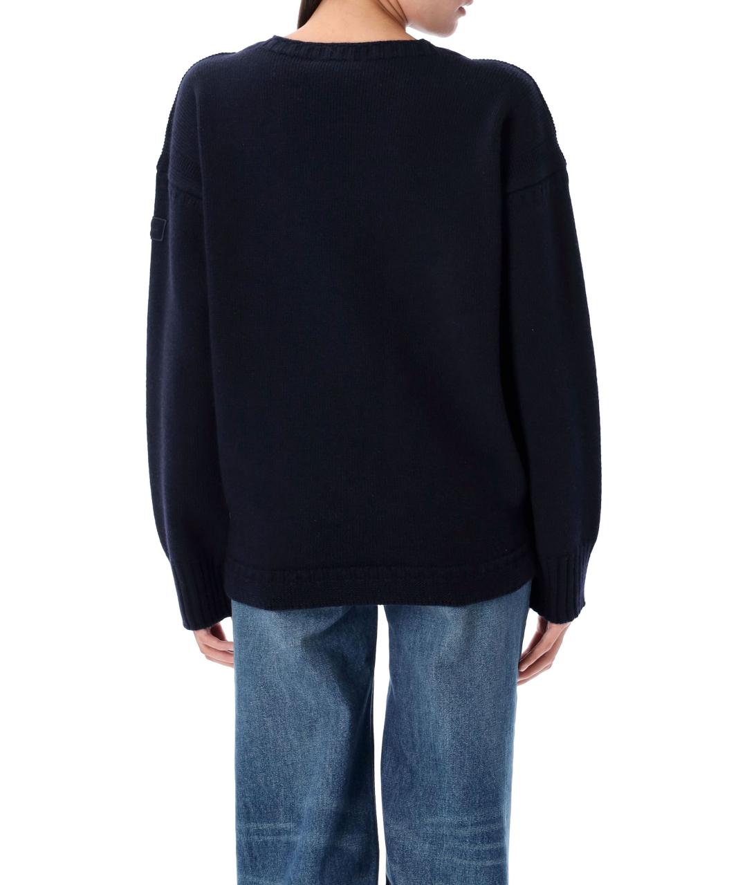CHLOE Синий шерстяной джемпер / свитер, фото 2