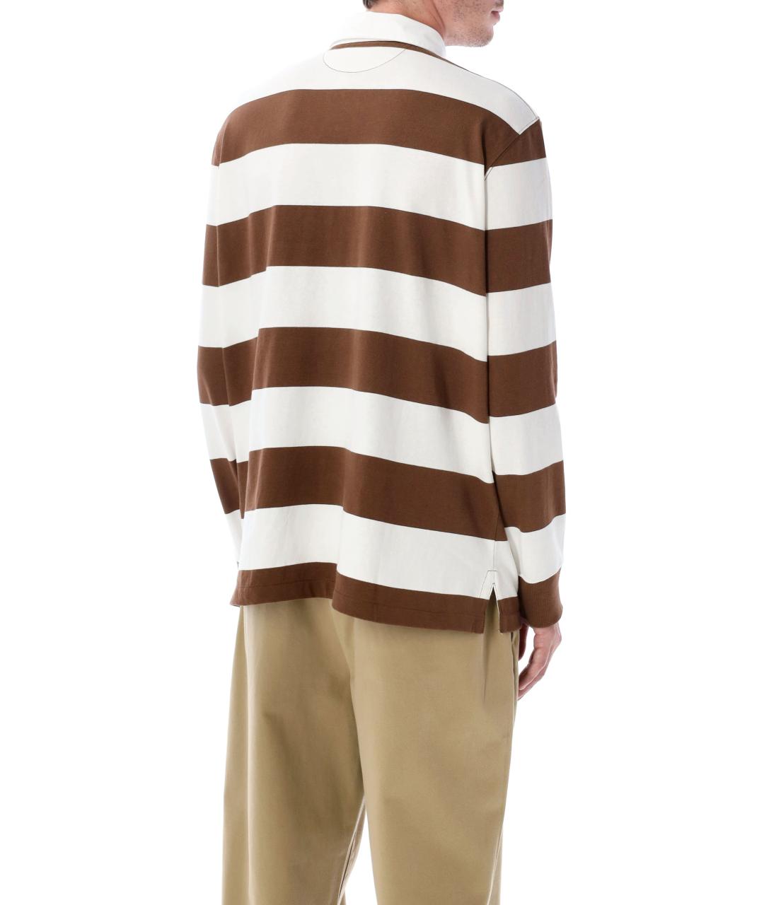 POLO RALPH LAUREN Мульти хлопковое поло с длинным рукавом, фото 2