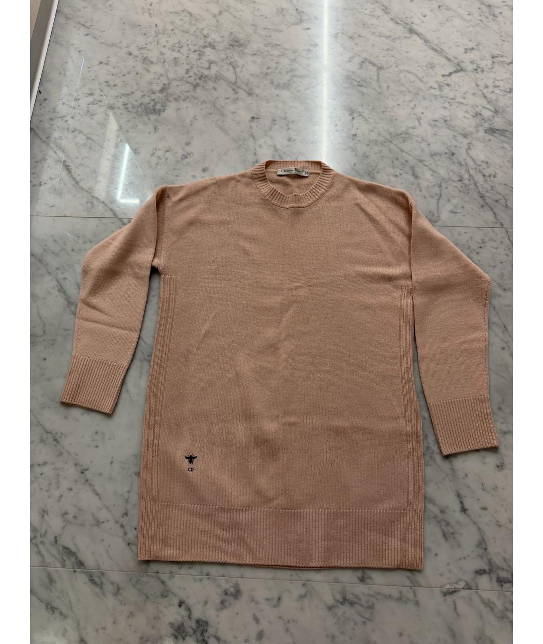 CHRISTIAN DIOR Розовый кашемировый джемпер / свитер, фото 6